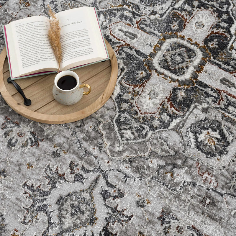 Liverpool Dark Gray Area Rug - Clearance by Boutique Rugs