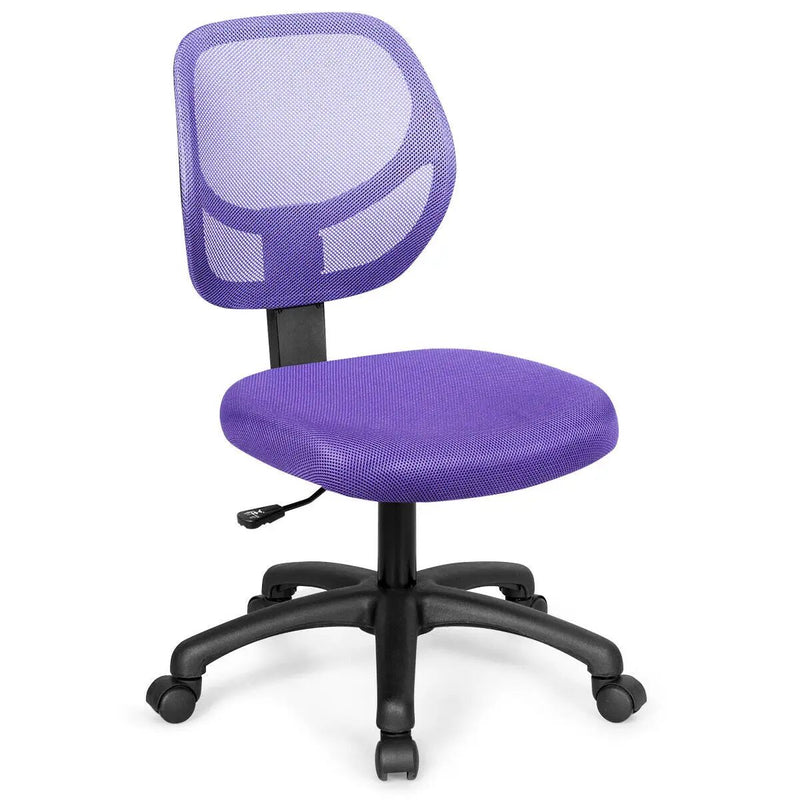 Low-back Computer Task Chair with Adjustable Height and Swivel Casters by DirectDeals