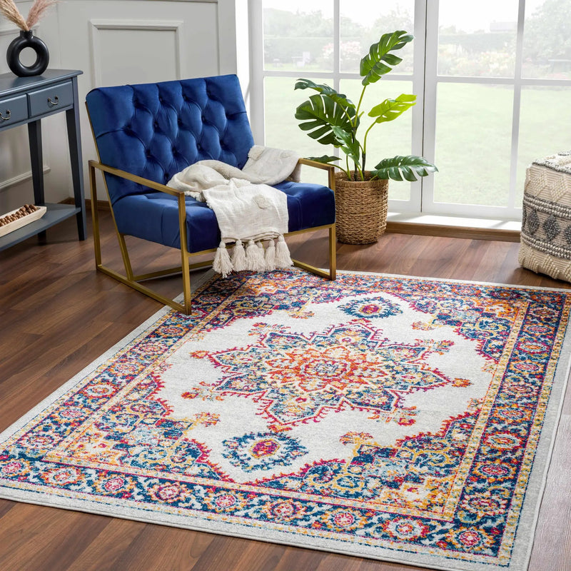 Istanbul Medallion Orange Area Rug - Clearance by Boutique Rugs