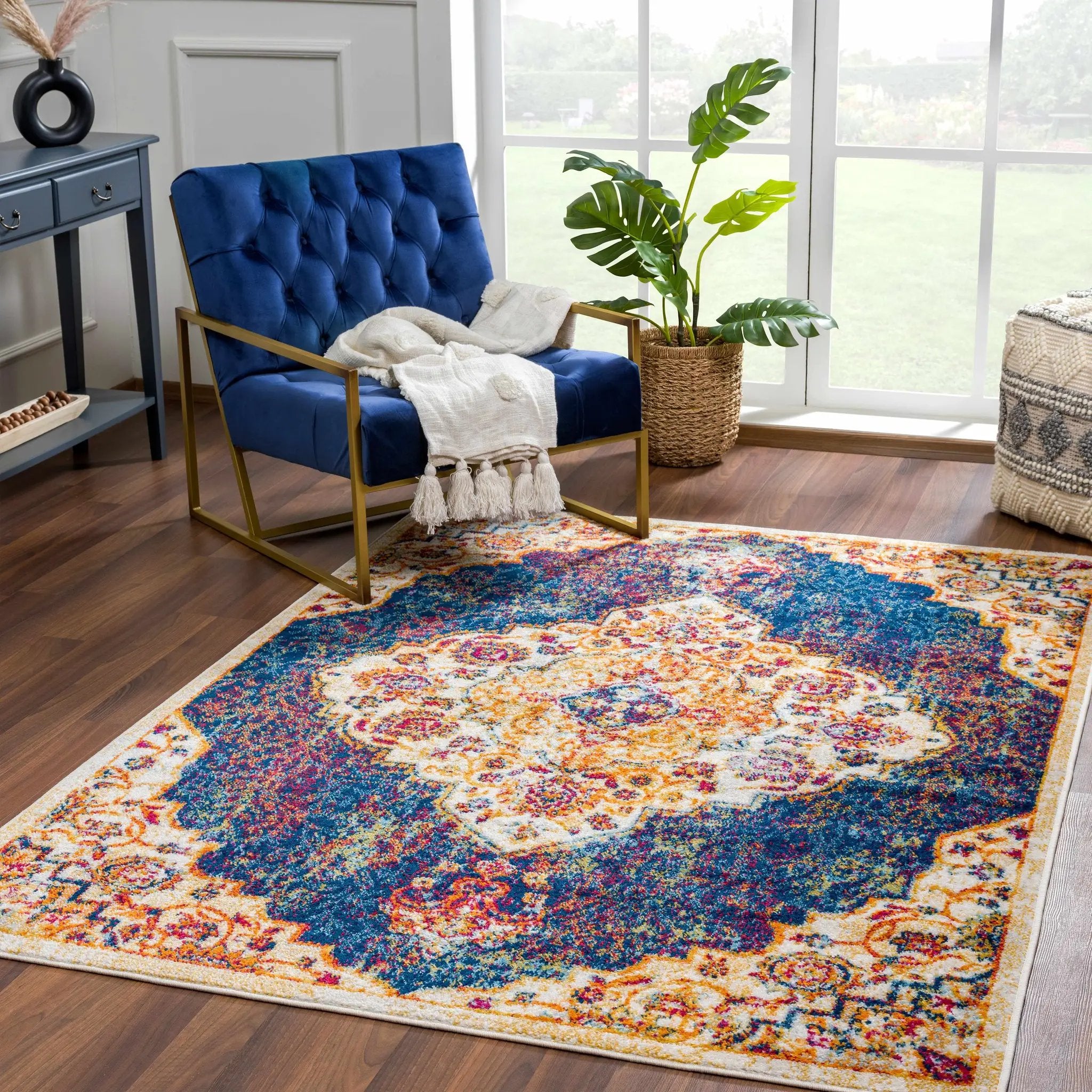 Istanbul Navy Area Rug - Clearance by Boutique Rugs