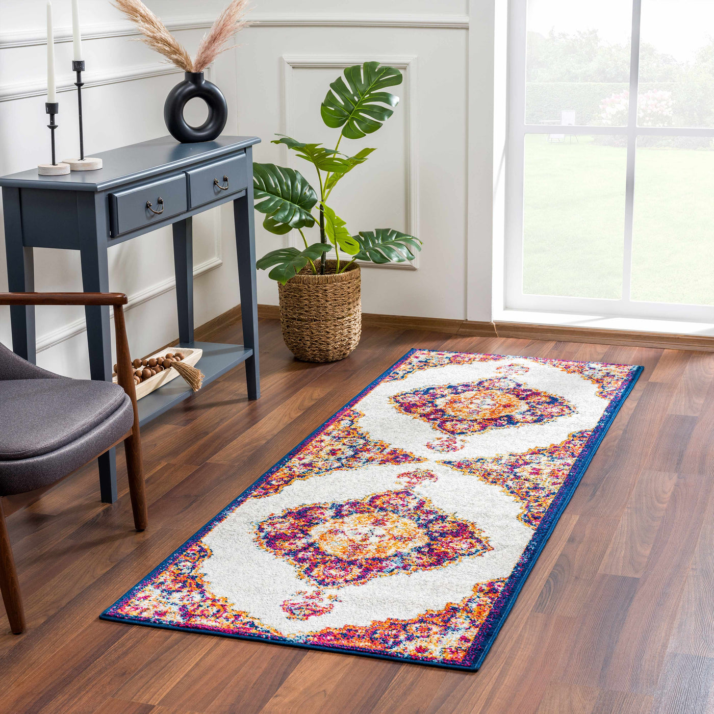 Istanbul Orange Area Rug - Clearance by Boutique Rugs