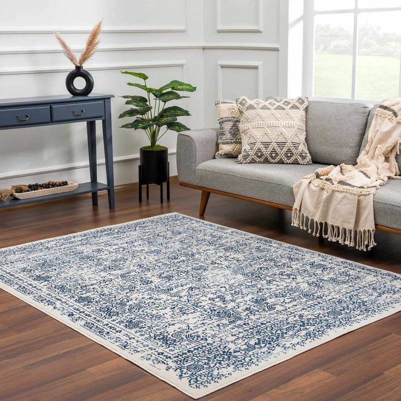 Michie Blue Area Rug - Clearance by Boutique Rugs