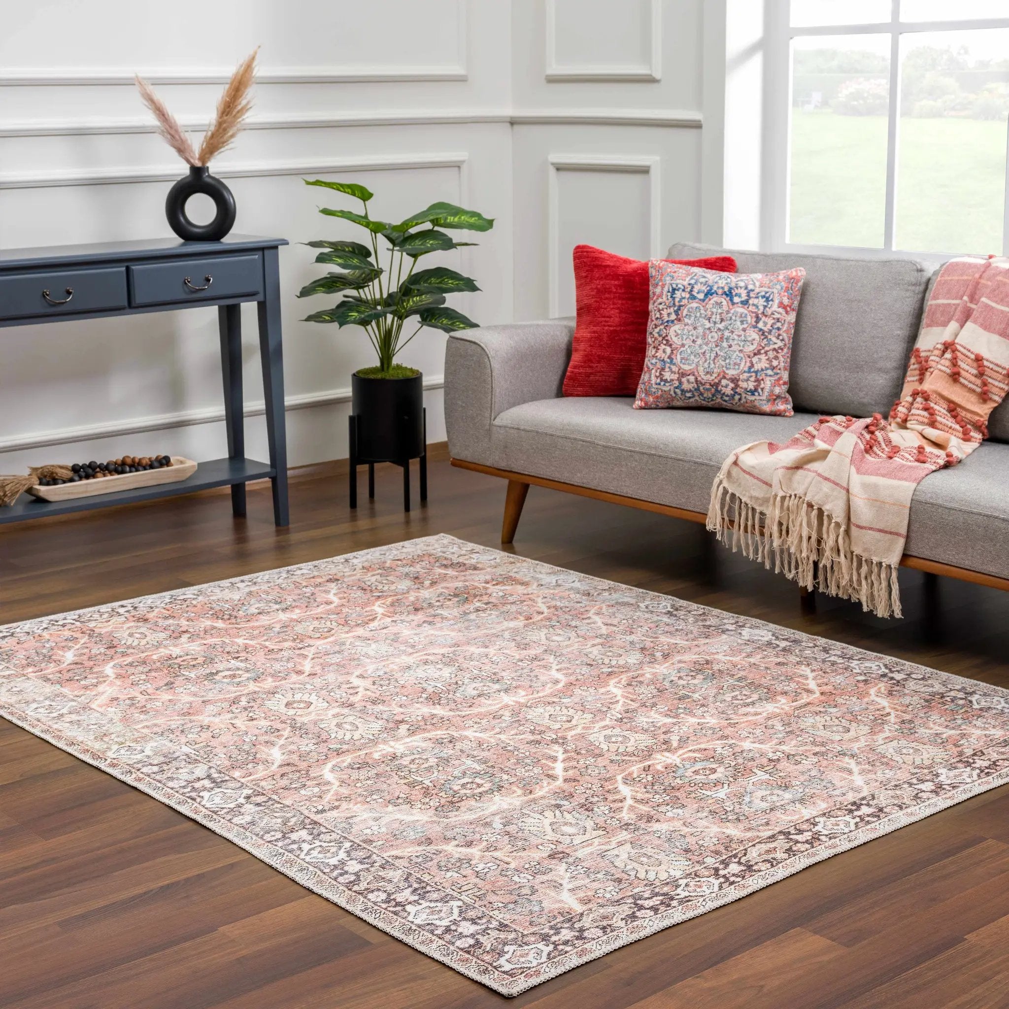 Bian Washable Area Rug by Hauteloom