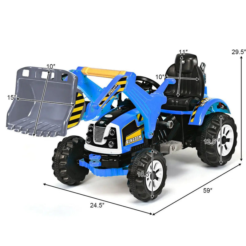 12 V Battery Powered Kids Ride on Dumper Truck by DirectDeals