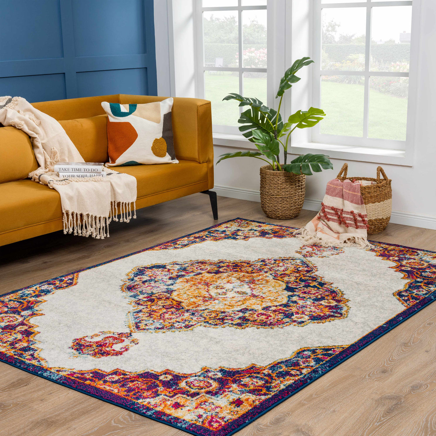 Istanbul Orange Area Rug - Clearance by Boutique Rugs
