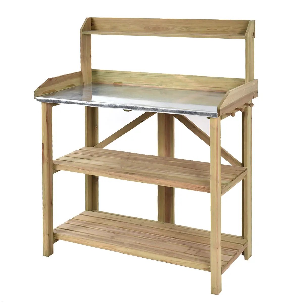 Garden Wooden Plant Bench Work Station by DirectDeals