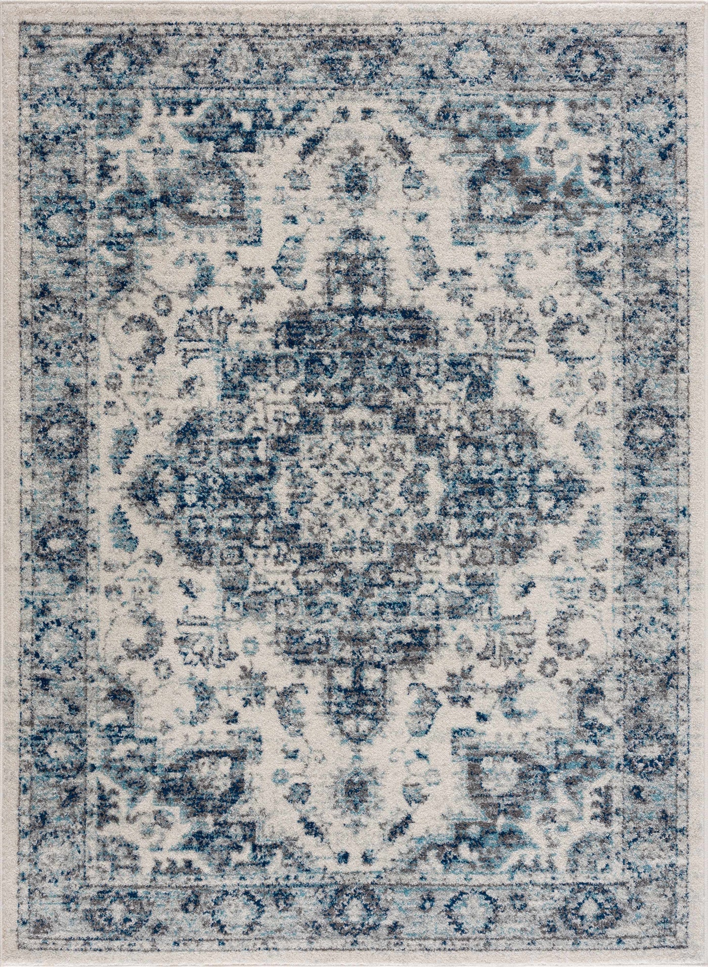 Istanbullu Blue Area Rug - Clearance by Boutique Rugs