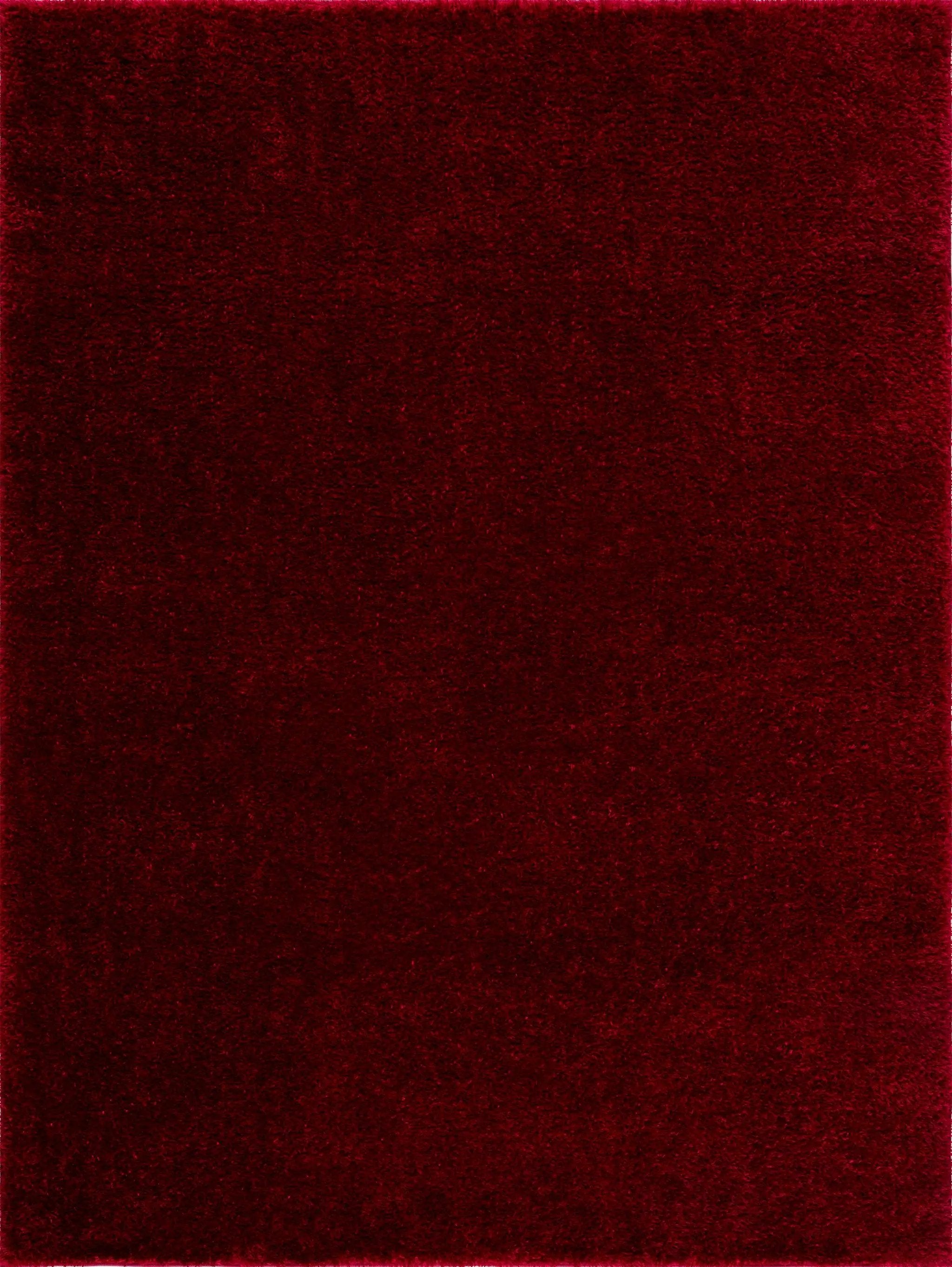 Heavenly Solid Red Plush Rug - Clearance by Boutique Rugs