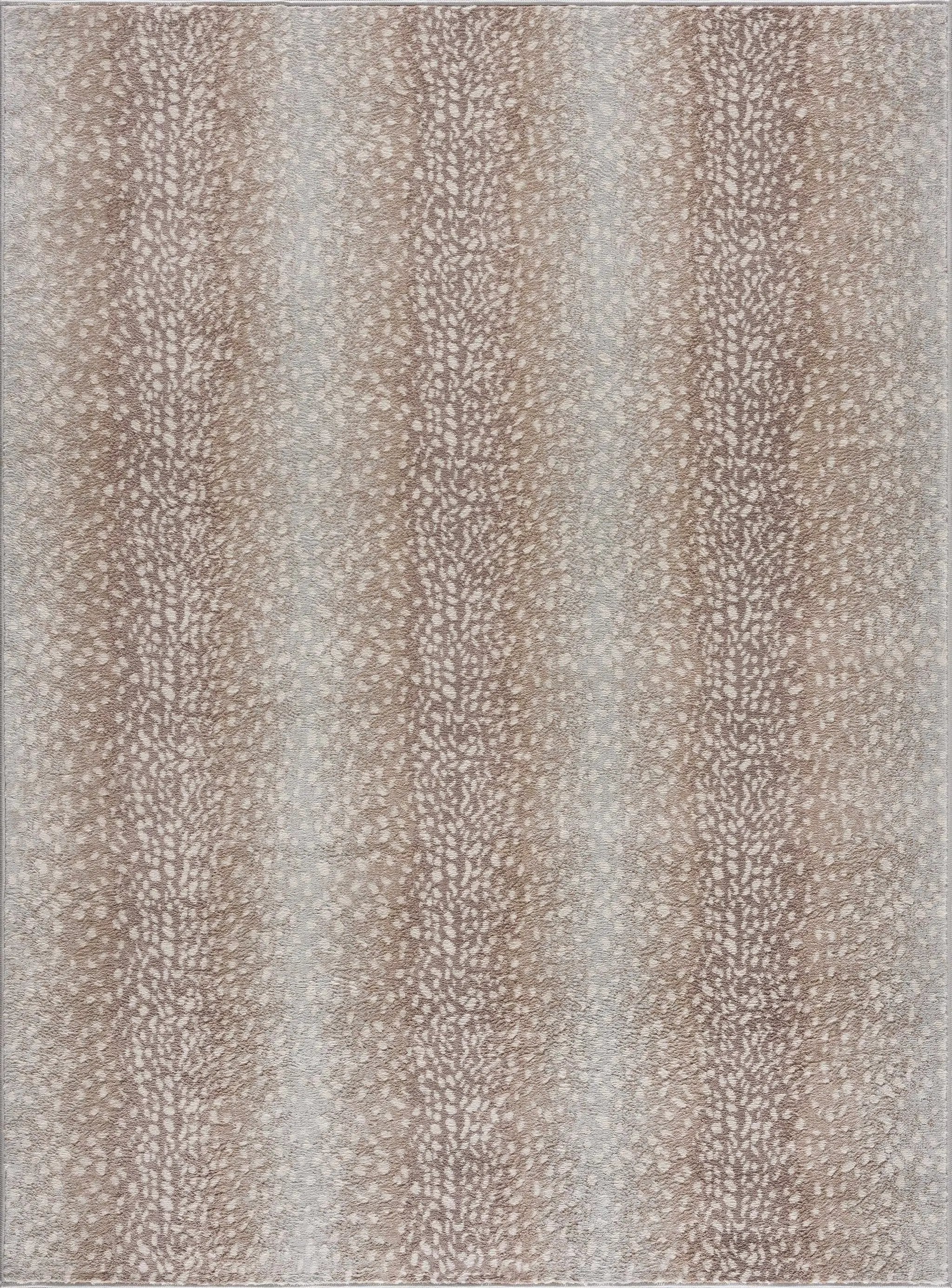 Pointblank Tan Leopard Print Rug by Boutique Rugs