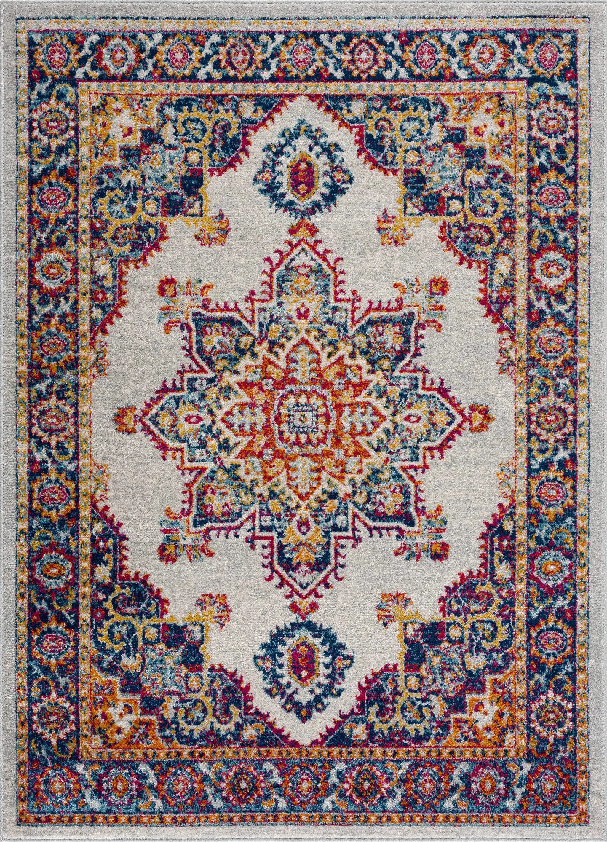 Istanbul Medallion Orange Area Rug - Clearance by Boutique Rugs