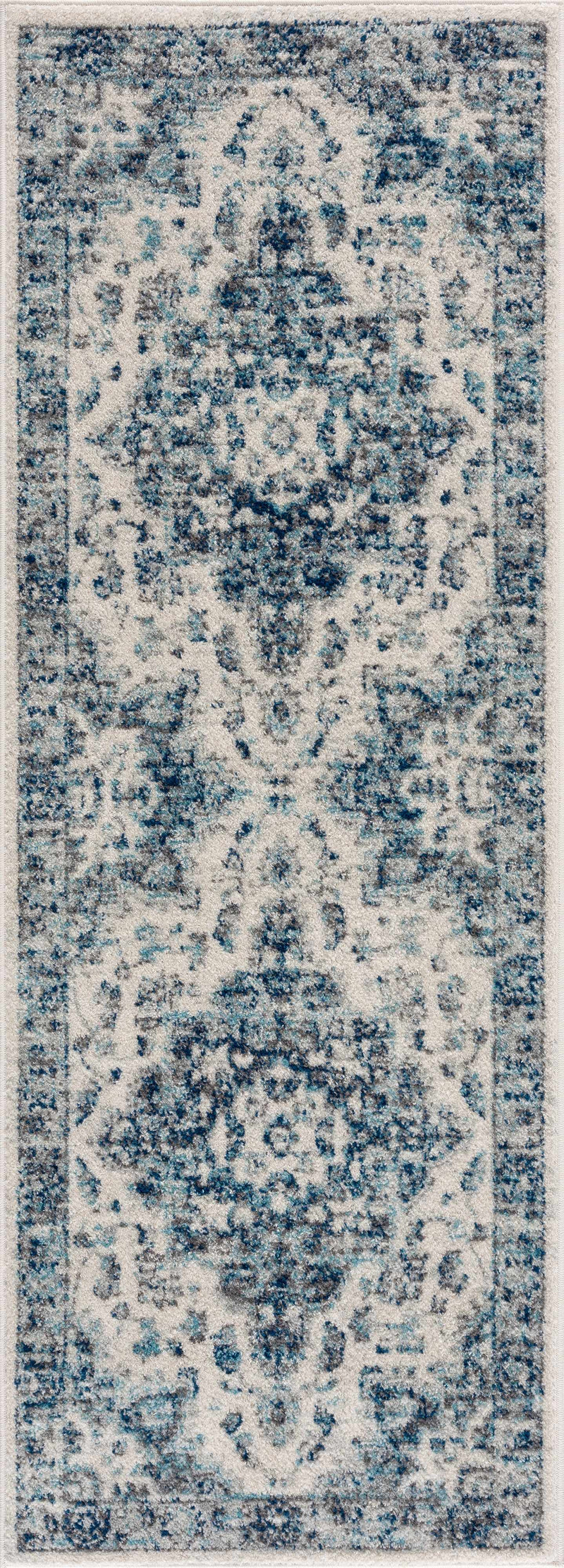 Istanbullu Blue Area Rug - Clearance by Boutique Rugs