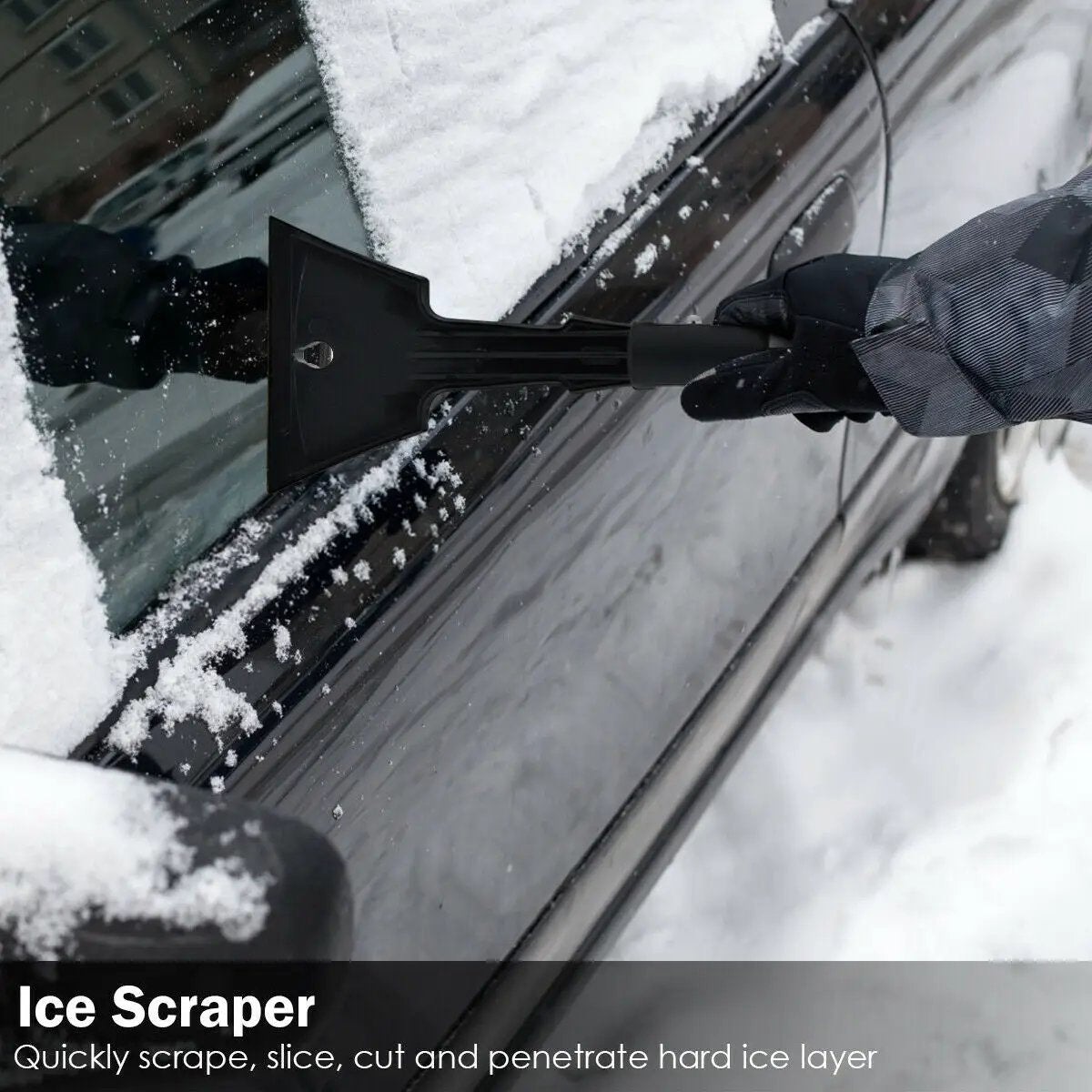 3-in-1 Snow Shovel with Ice Scraper and Snow Brush by DirectDeals