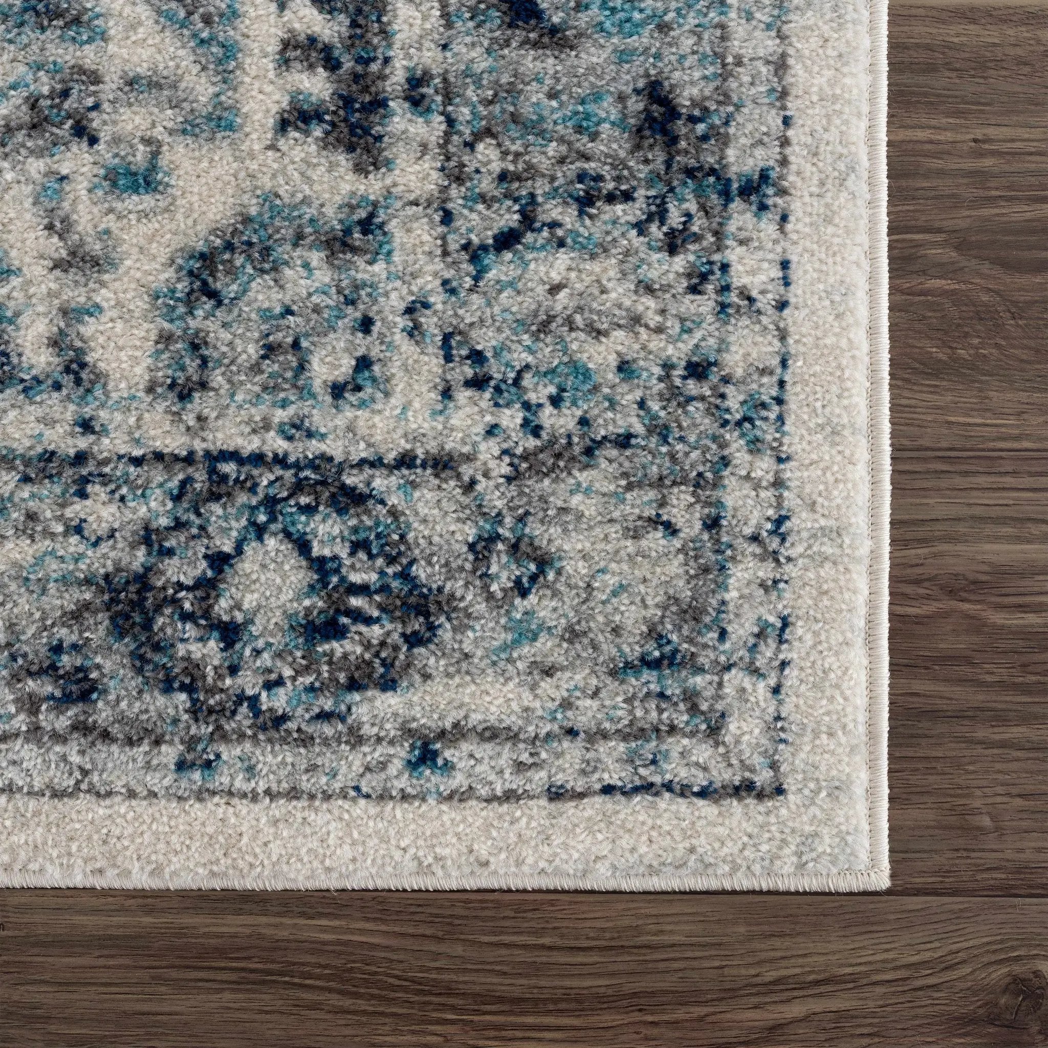 Istanbullu Blue Area Rug - Clearance by Boutique Rugs