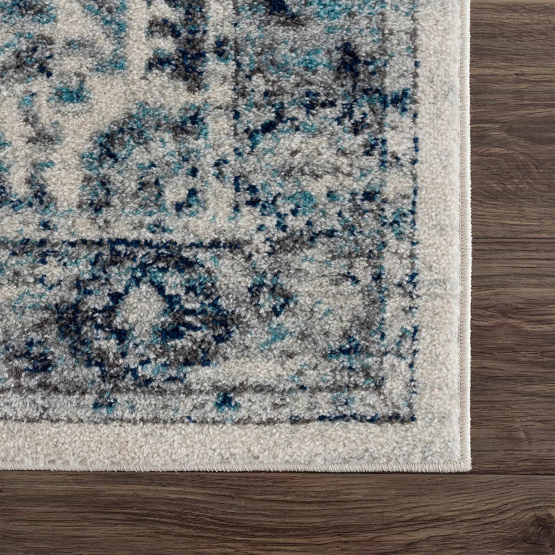 Istanbullu Blue Area Rug - Clearance by Boutique Rugs
