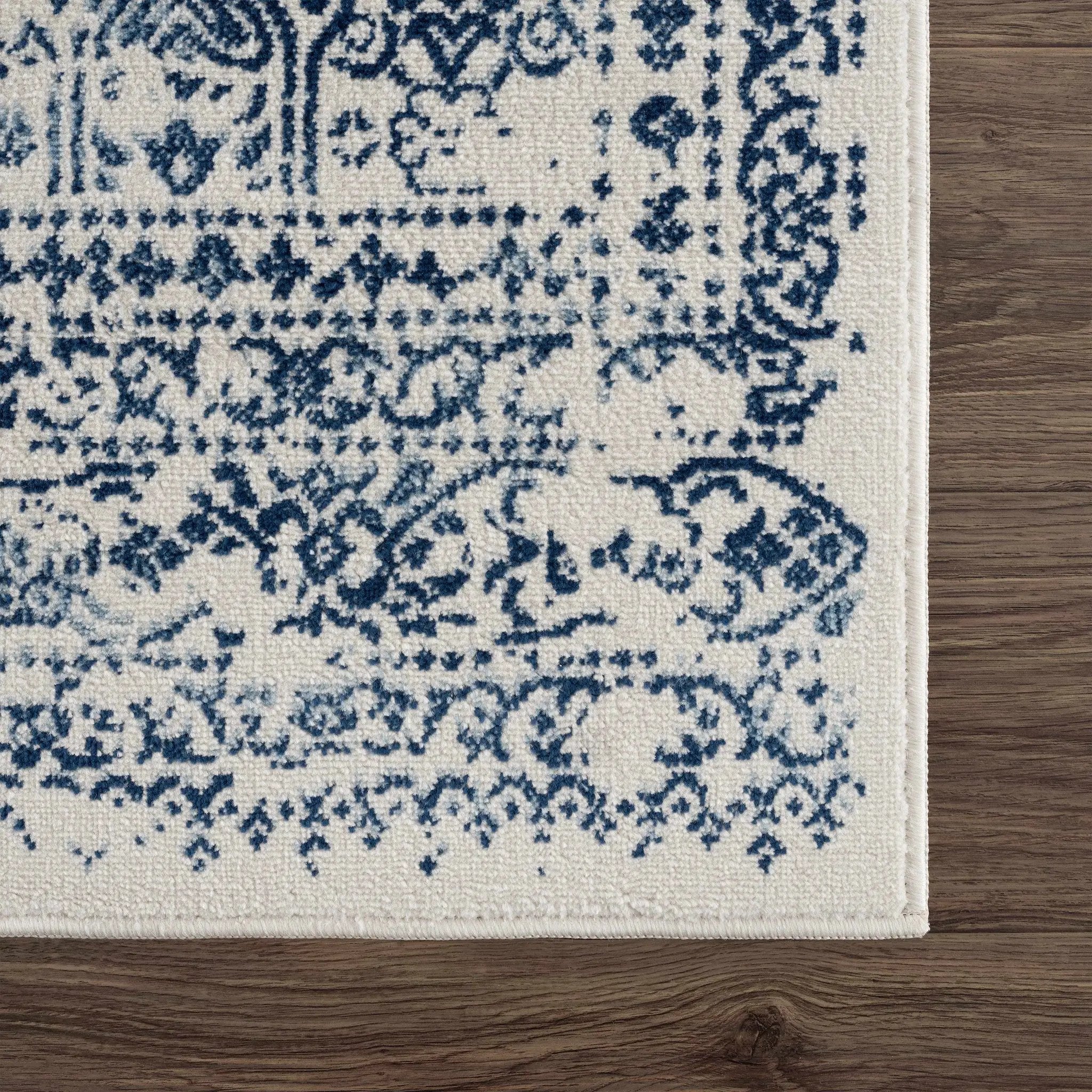 Michie Blue Area Rug - Clearance by Boutique Rugs