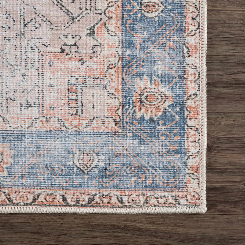 Rosman Distressed Washable Rug by Hauteloom