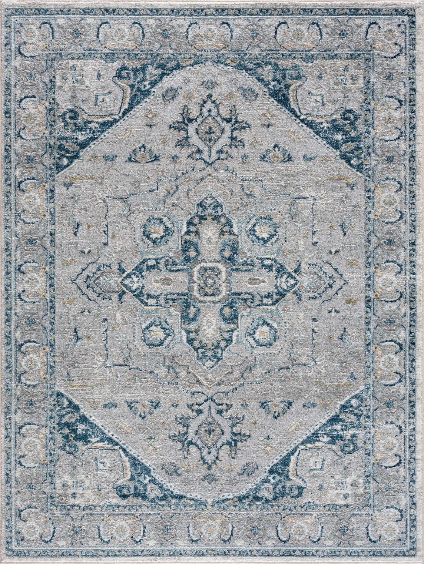 Liverpool Blue Area Rug - Clearance by Boutique Rugs