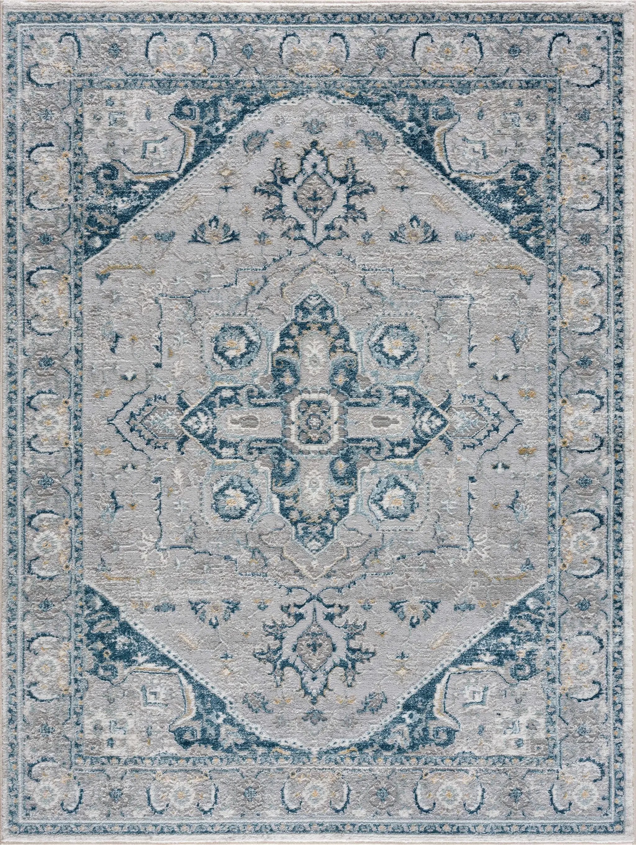 Liverpool Blue Area Rug - Clearance by Boutique Rugs