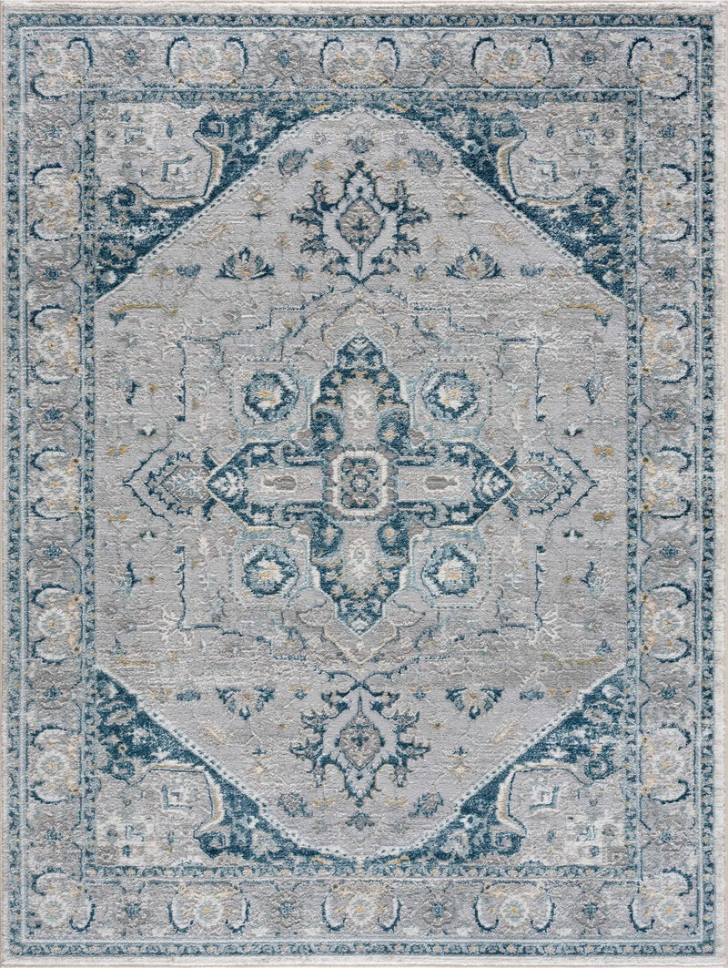 Liverpool Blue Area Rug - Clearance by Boutique Rugs