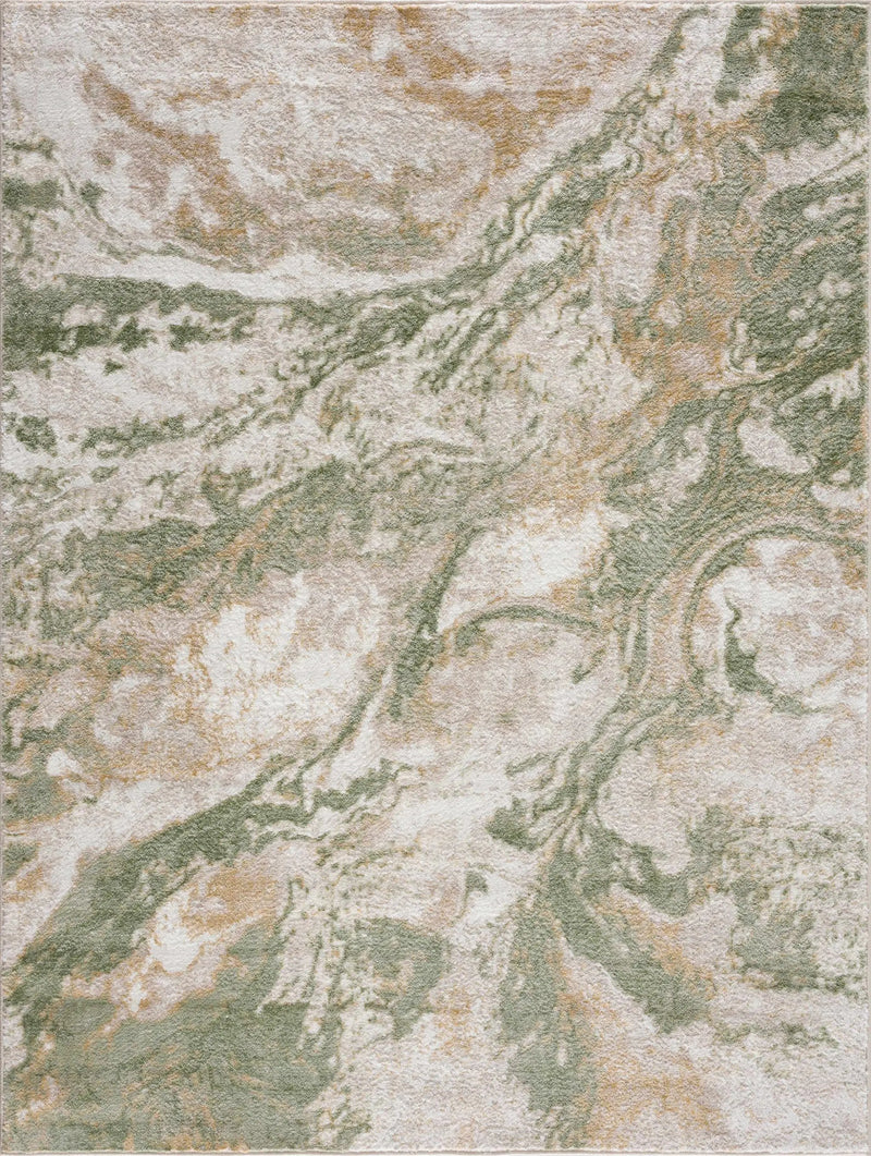 Lively Marble Green Area Rug by Boutique Rugs