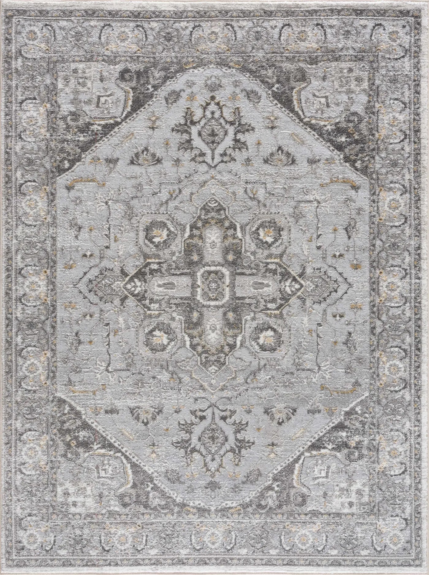 Liverpool Light Gray Area Rug - Clearance by Boutique Rugs