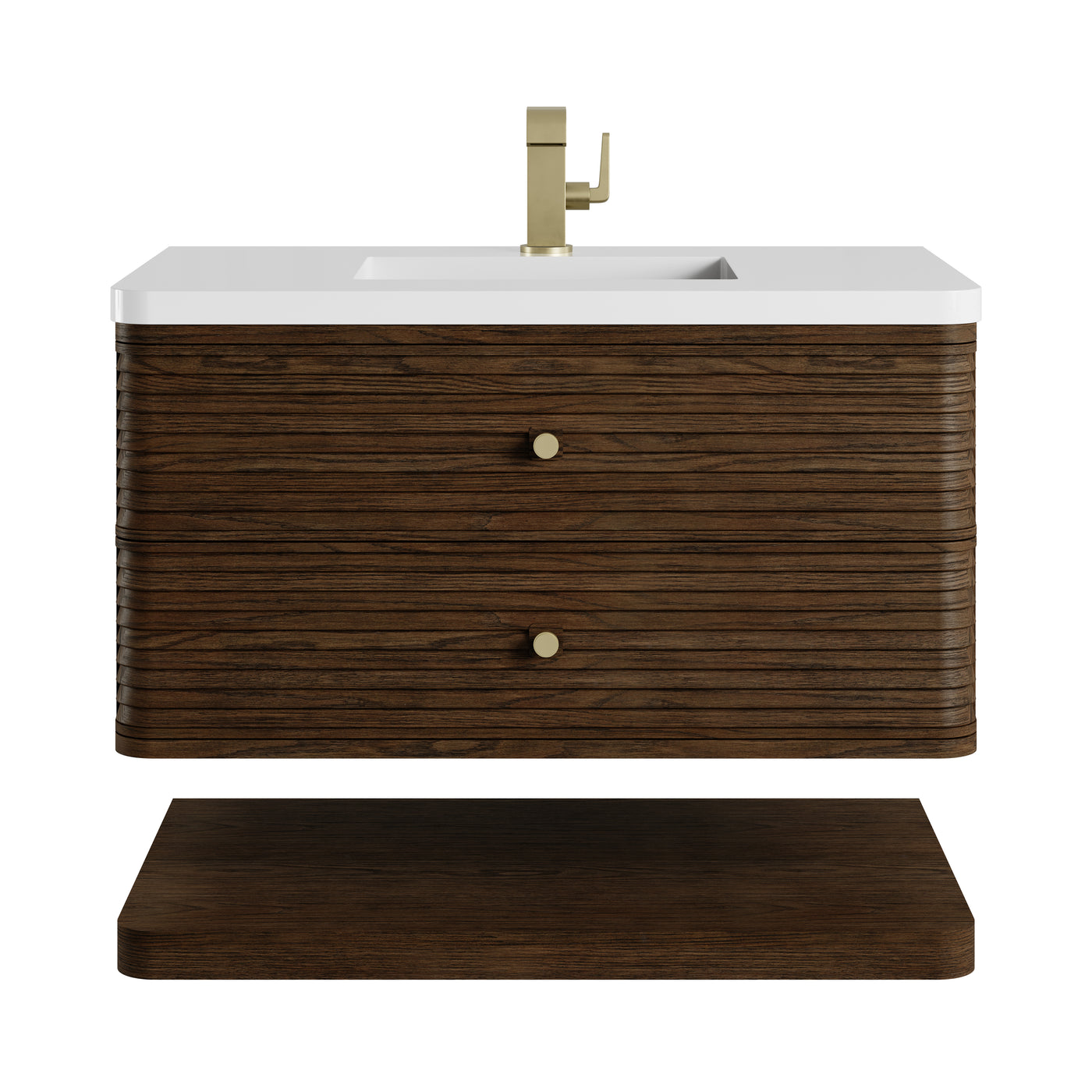 James Martin Allamari 36" Floating Single Bathroom Vanity, Sable by James Martin