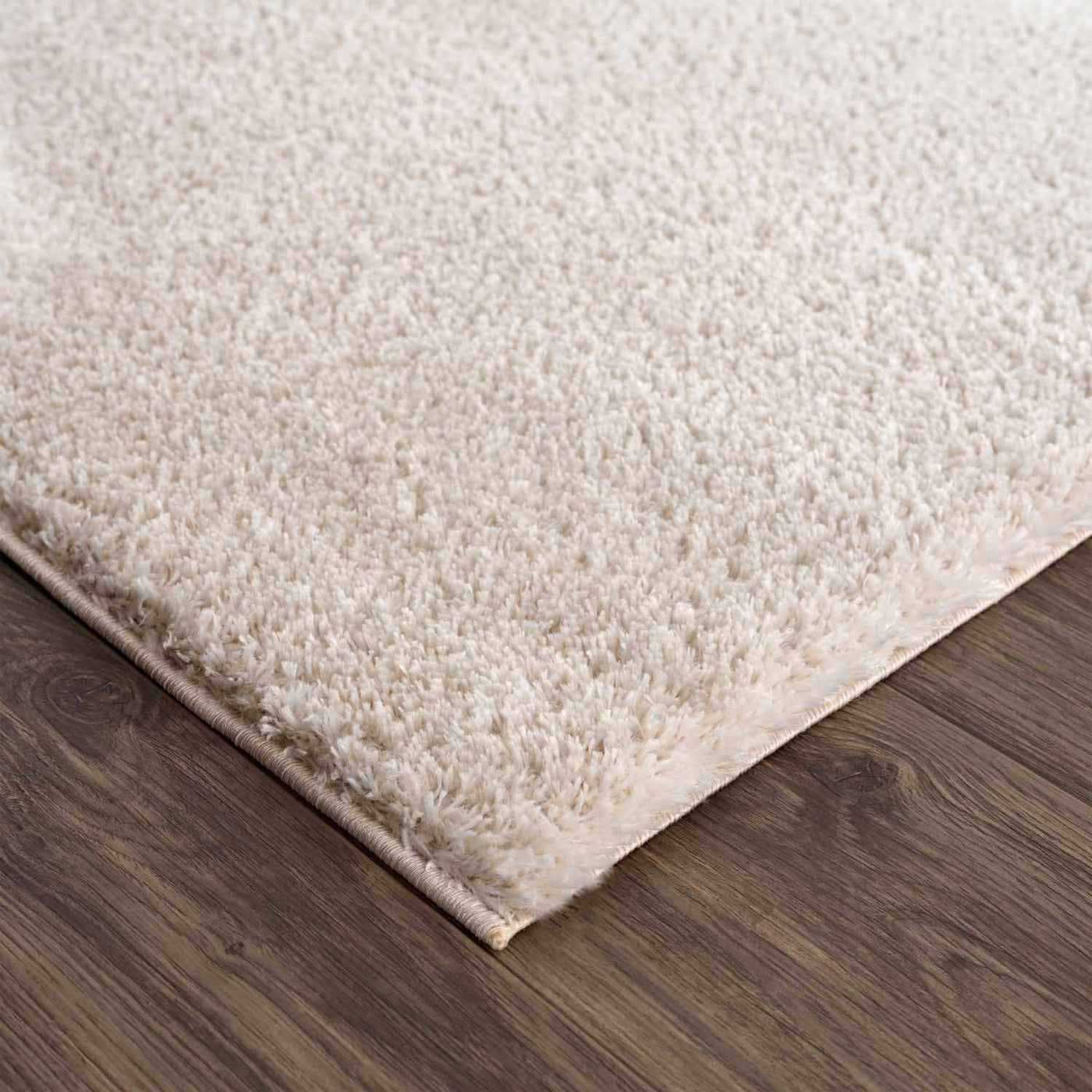 Velora Light Beige Wavy Abstract Modern Minimalist Polyester Machine Woven Area Rug by Boutique Rugs