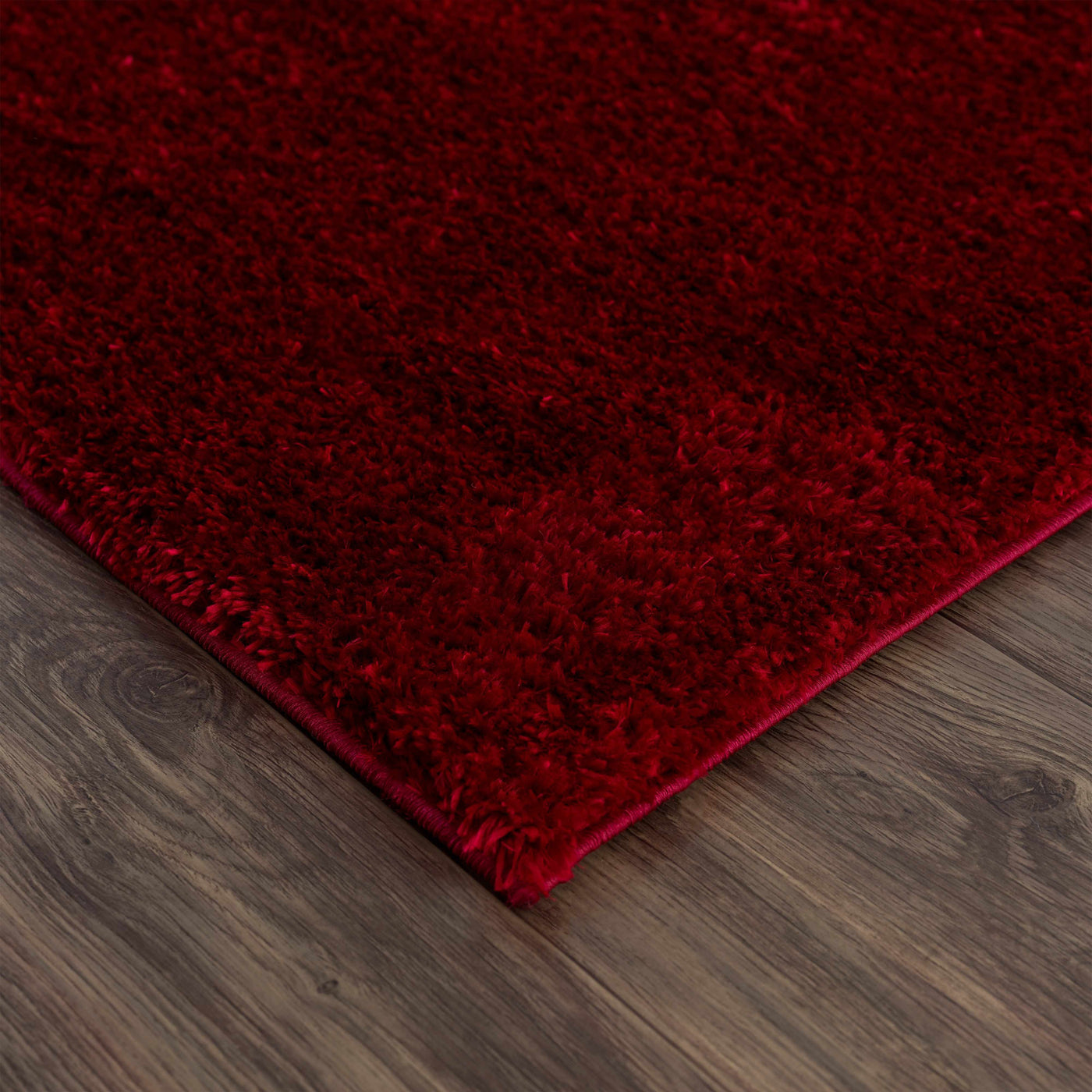 Heavenly Solid Red Plush Rug - Clearance by Boutique Rugs