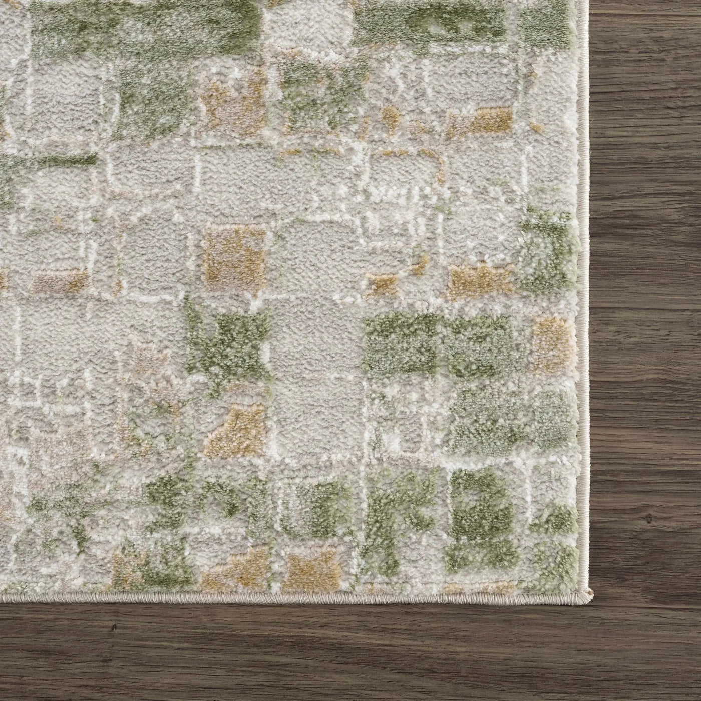Liveri Green Mosaic Rug by Boutique Rugs