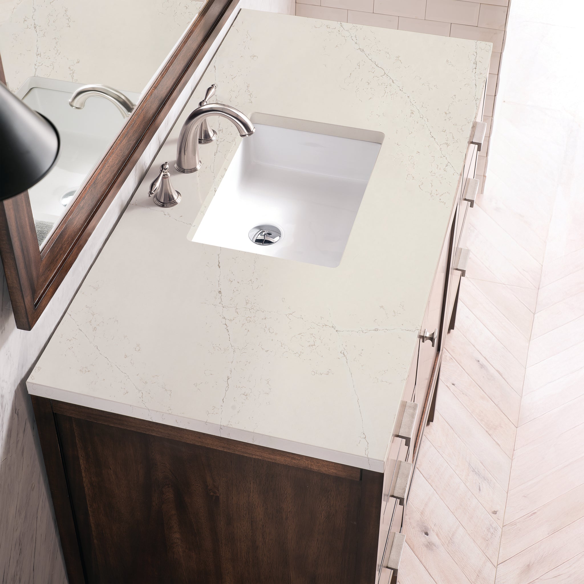 James Martin Addison 48" Single Bathroom Vanity, Mid-Century Acacia by James Martin