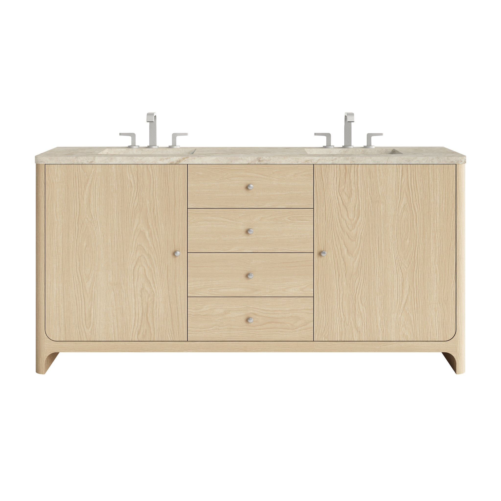James Martin Gracyn 72" Double Bathroom Vanity, Coastal Driftwood by James Martin