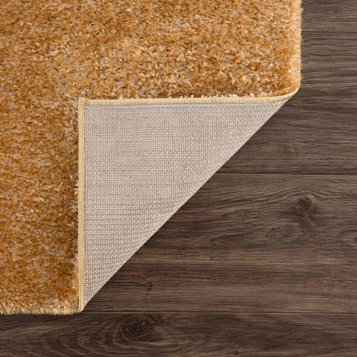 Heavenly Solid Mustard Plush Rug - Clearance by Boutique Rugs