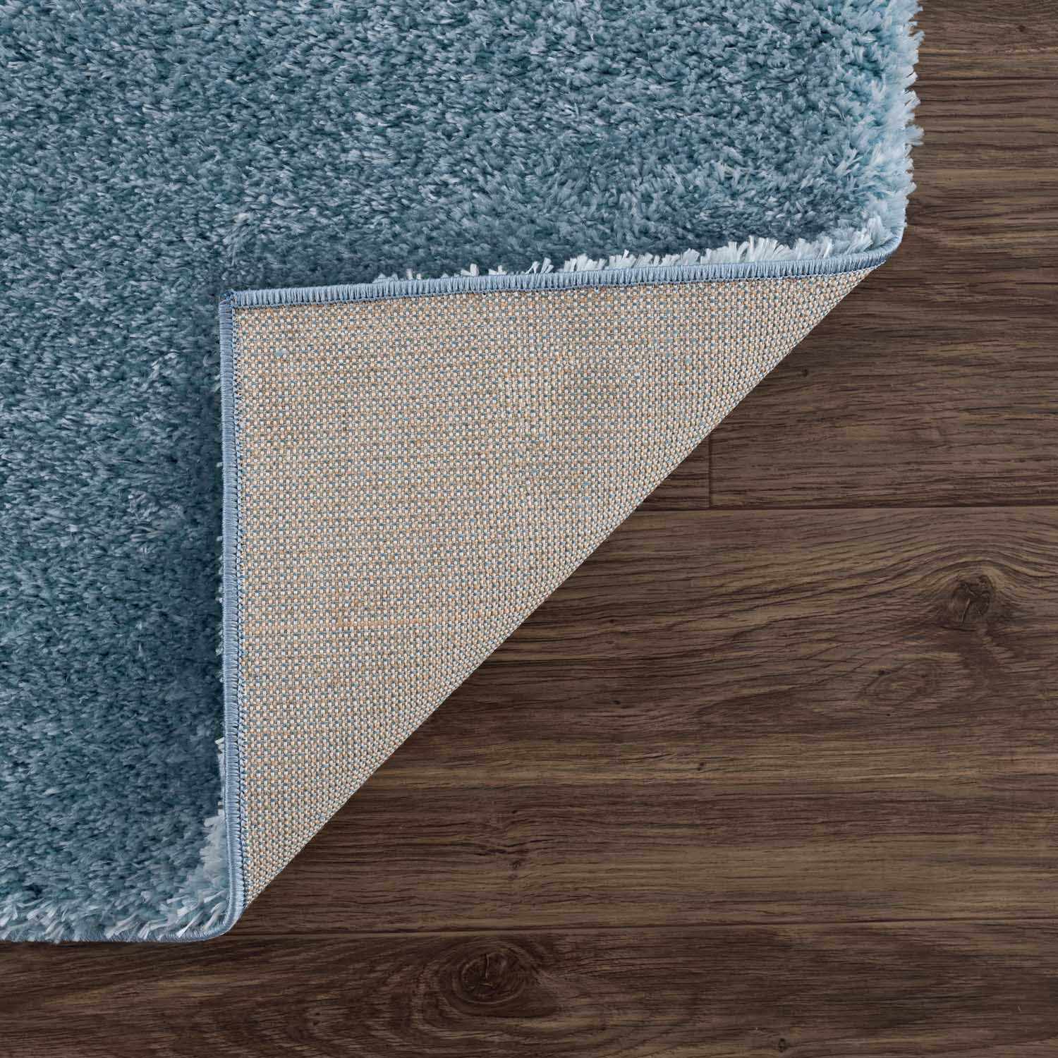 Heavenly Solid Blue Plush Rug - Clearance by Boutique Rugs