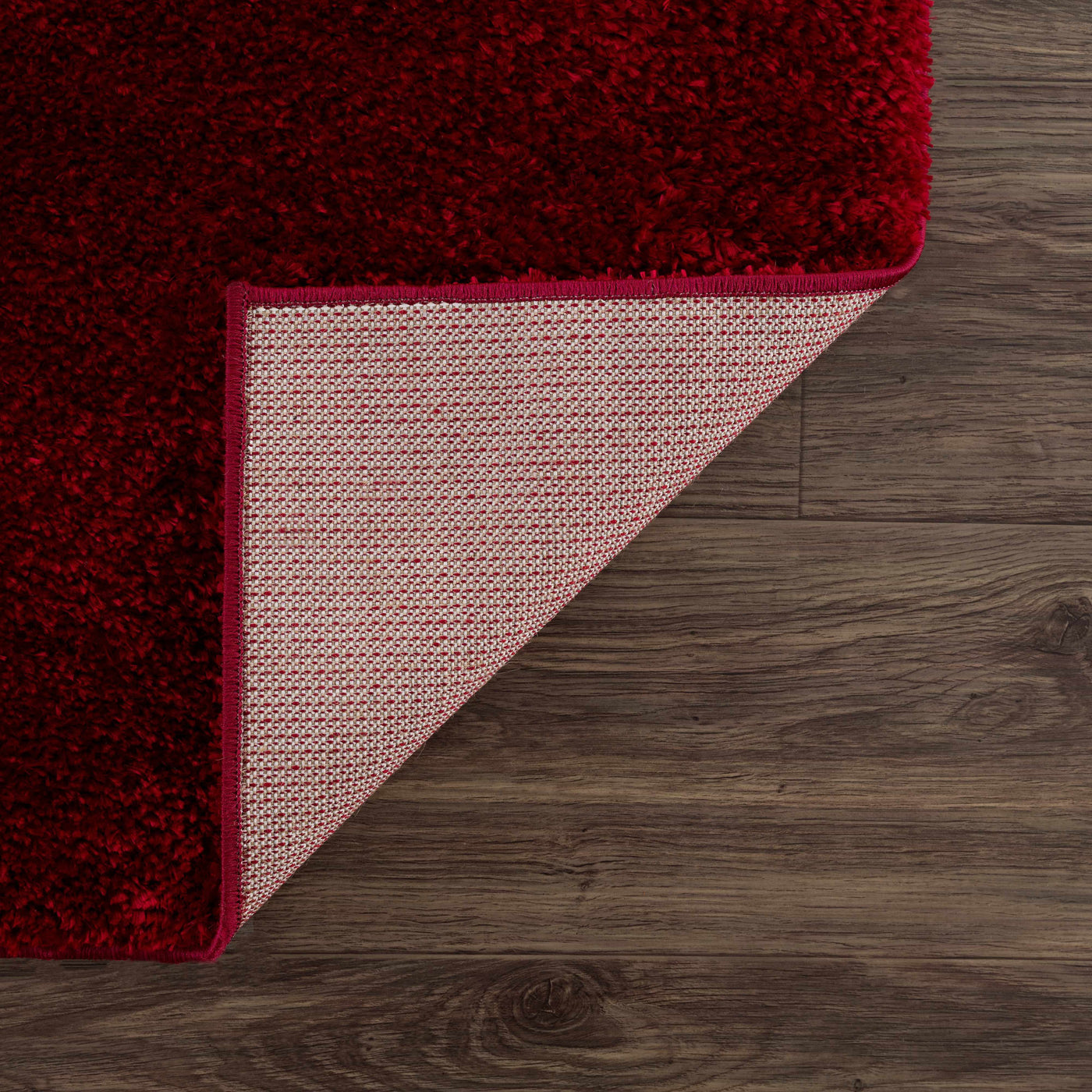 Heavenly Solid Red Plush Rug - Clearance by Boutique Rugs