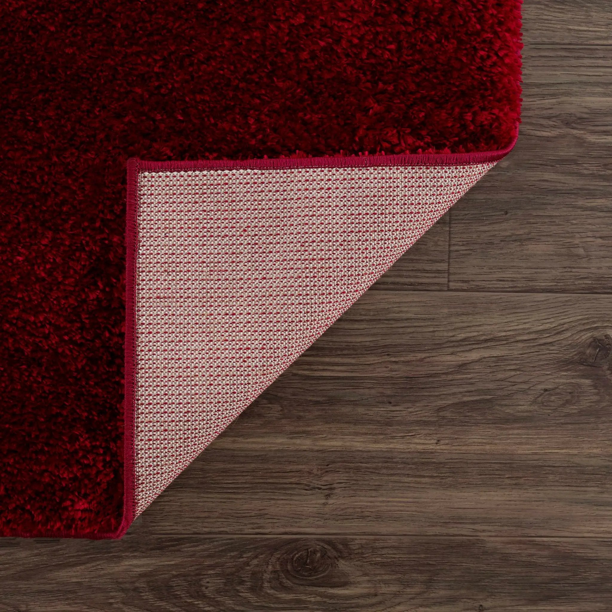 Heavenly Solid Red Plush Rug - Clearance by Boutique Rugs