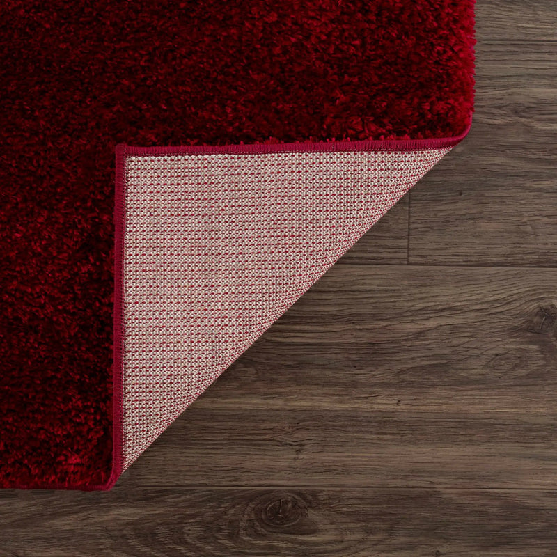 Heavenly Solid Red Plush Rug - Clearance by Boutique Rugs