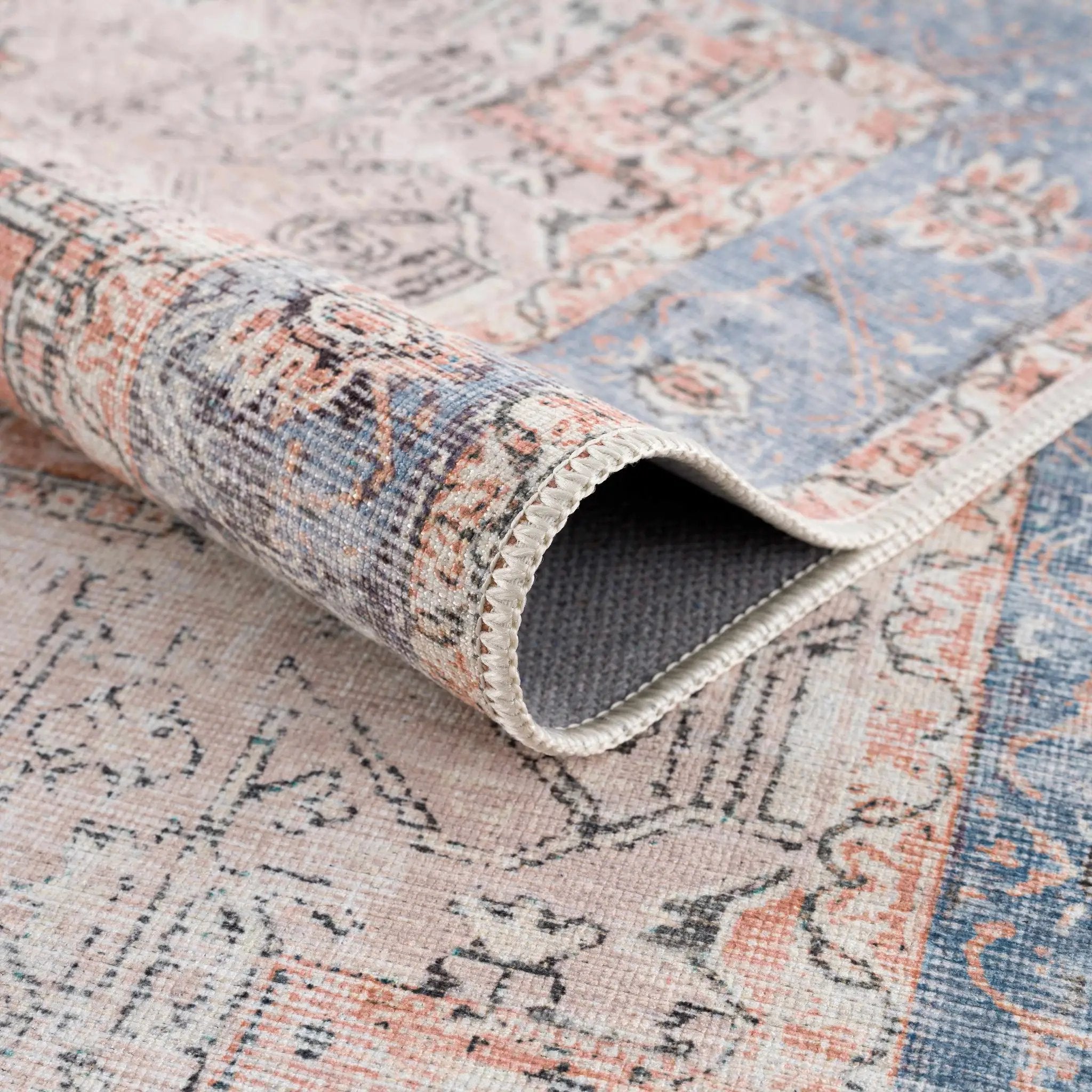 Rosman Distressed Washable Area Rug by Boutique Rugs