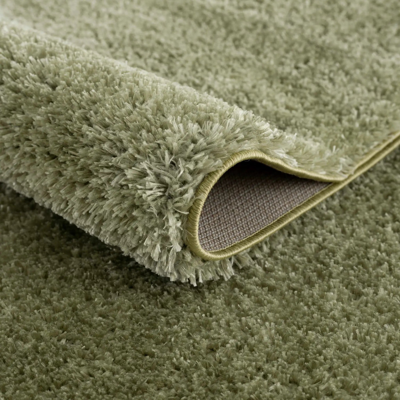 Heavenly Solid Green Plush Rug - Clearance by Boutique Rugs