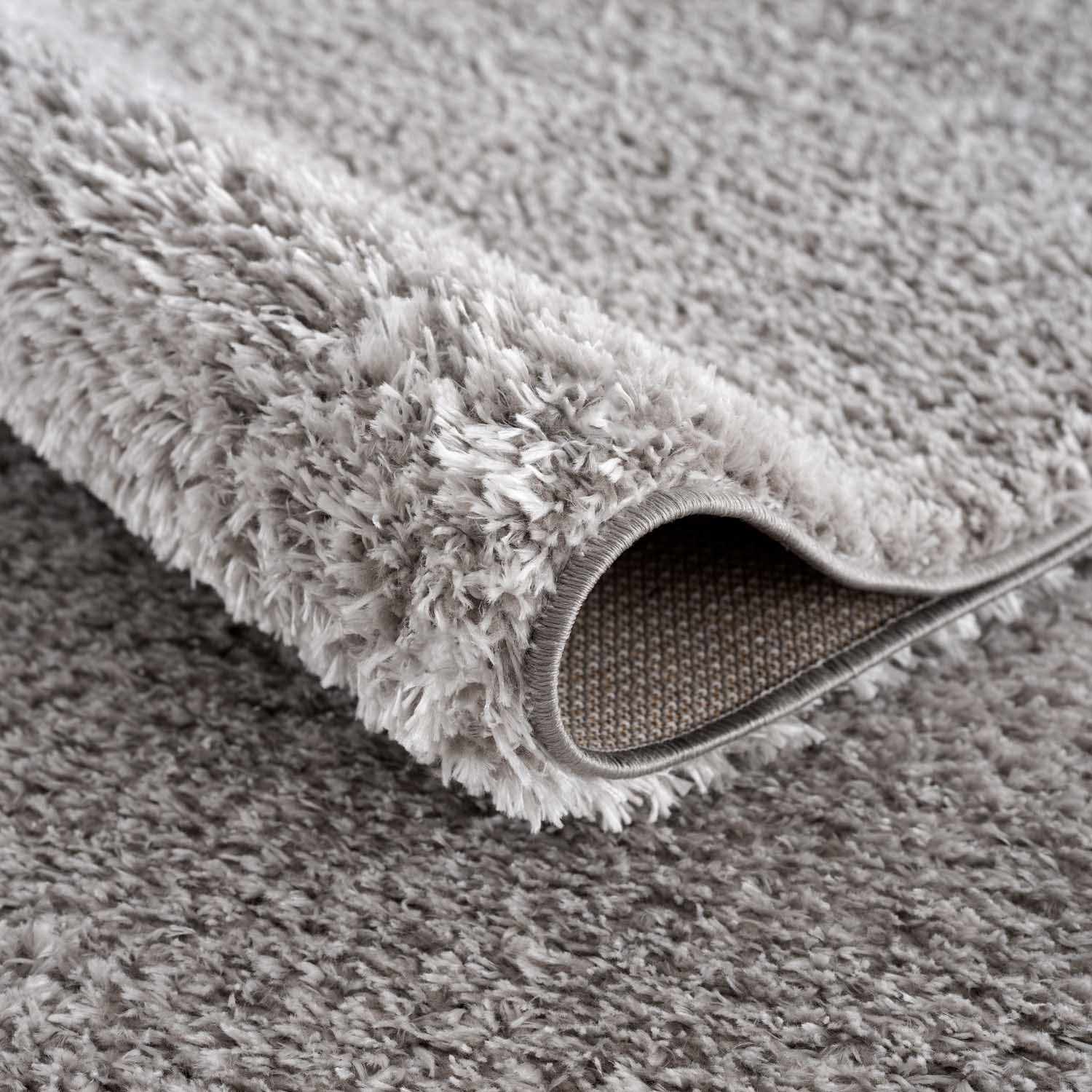Lunaro Gray Subtle Wavy Abstract Modern Minimalist Polyester Machine Woven Area Rug - Clearance by Boutique Rugs