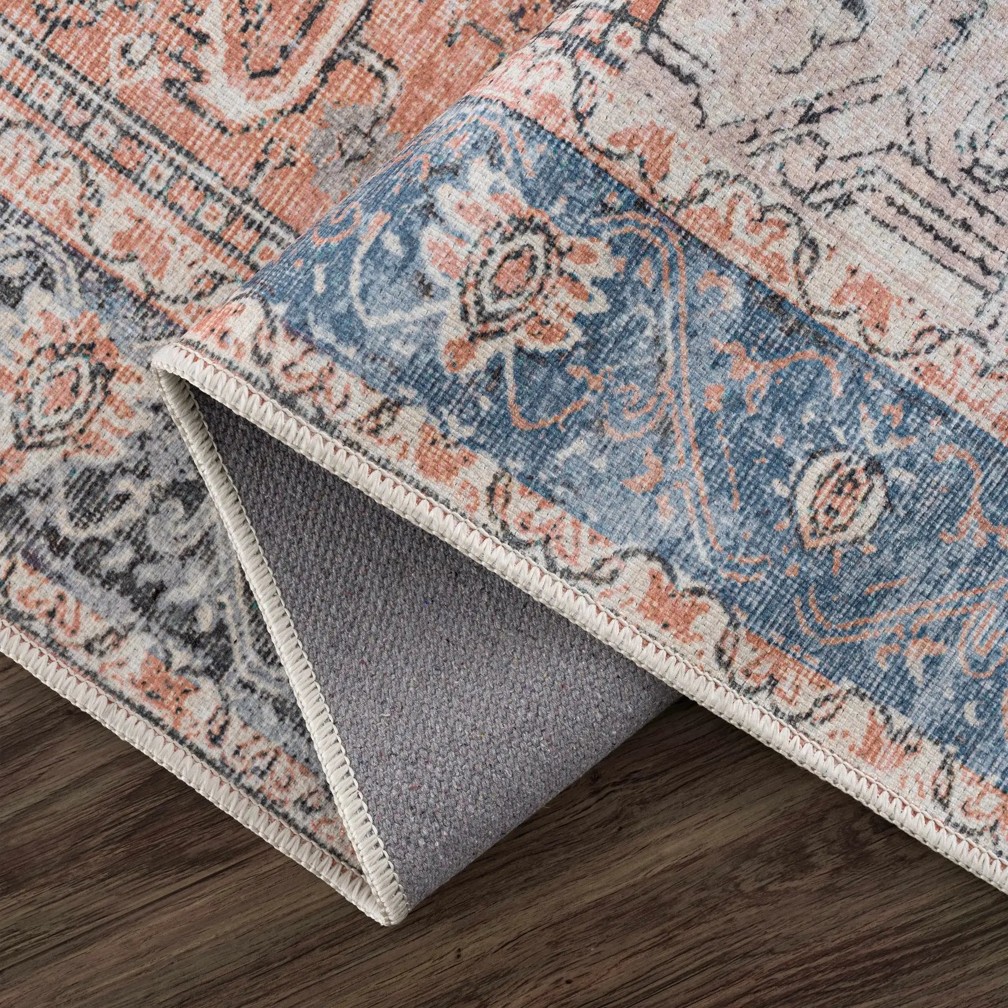 Rosman Distressed Washable Area Rug by Boutique Rugs