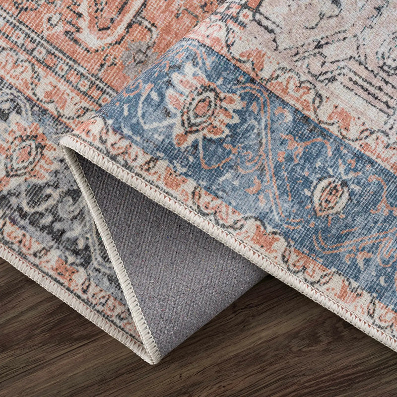 Rosman Distressed Washable Area Rug by Boutique Rugs