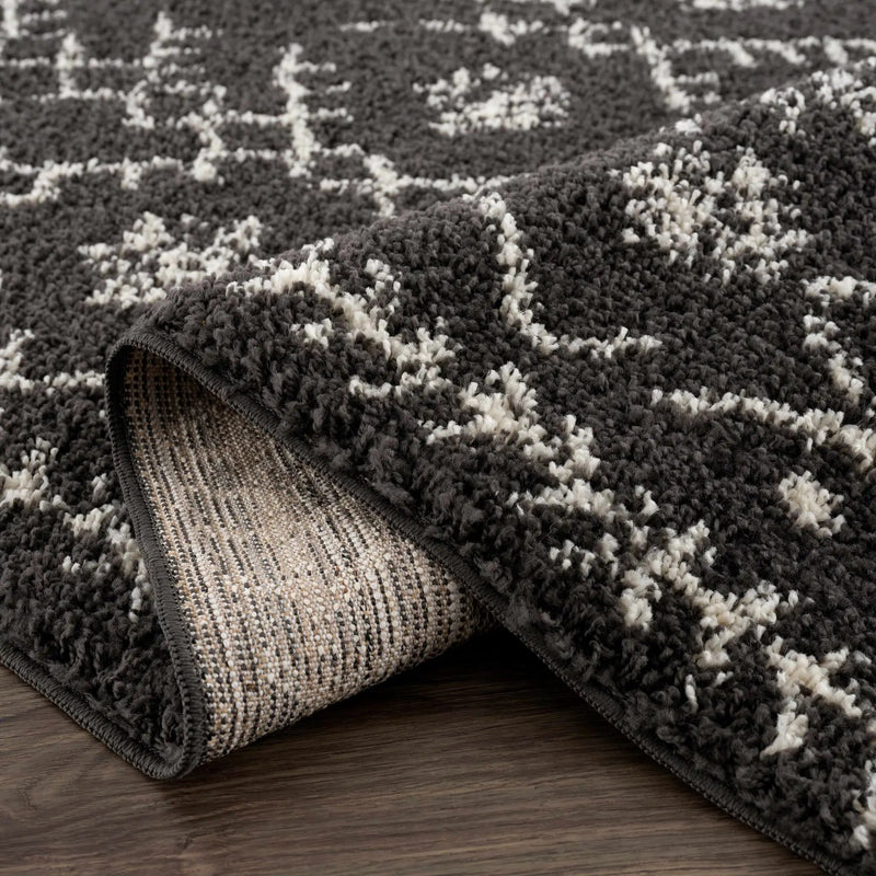 Thetford Black Berber Shag Rug - Clearance by Boutique Rugs