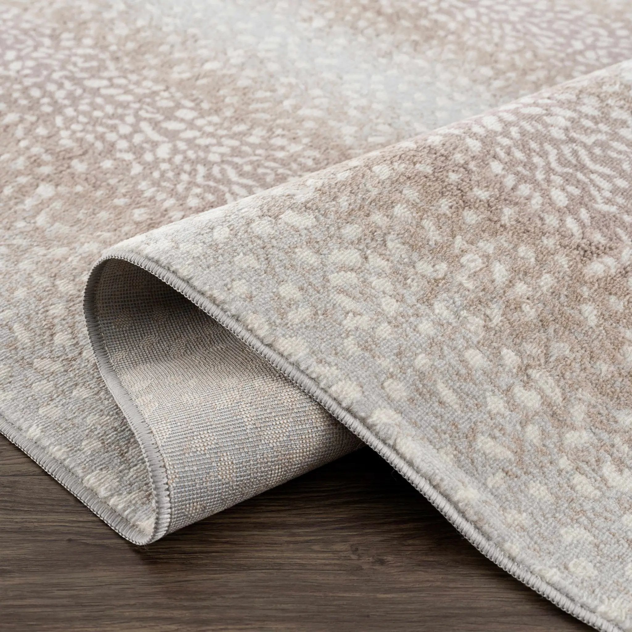 Pointblank Tan Leopard Print Rug by Boutique Rugs