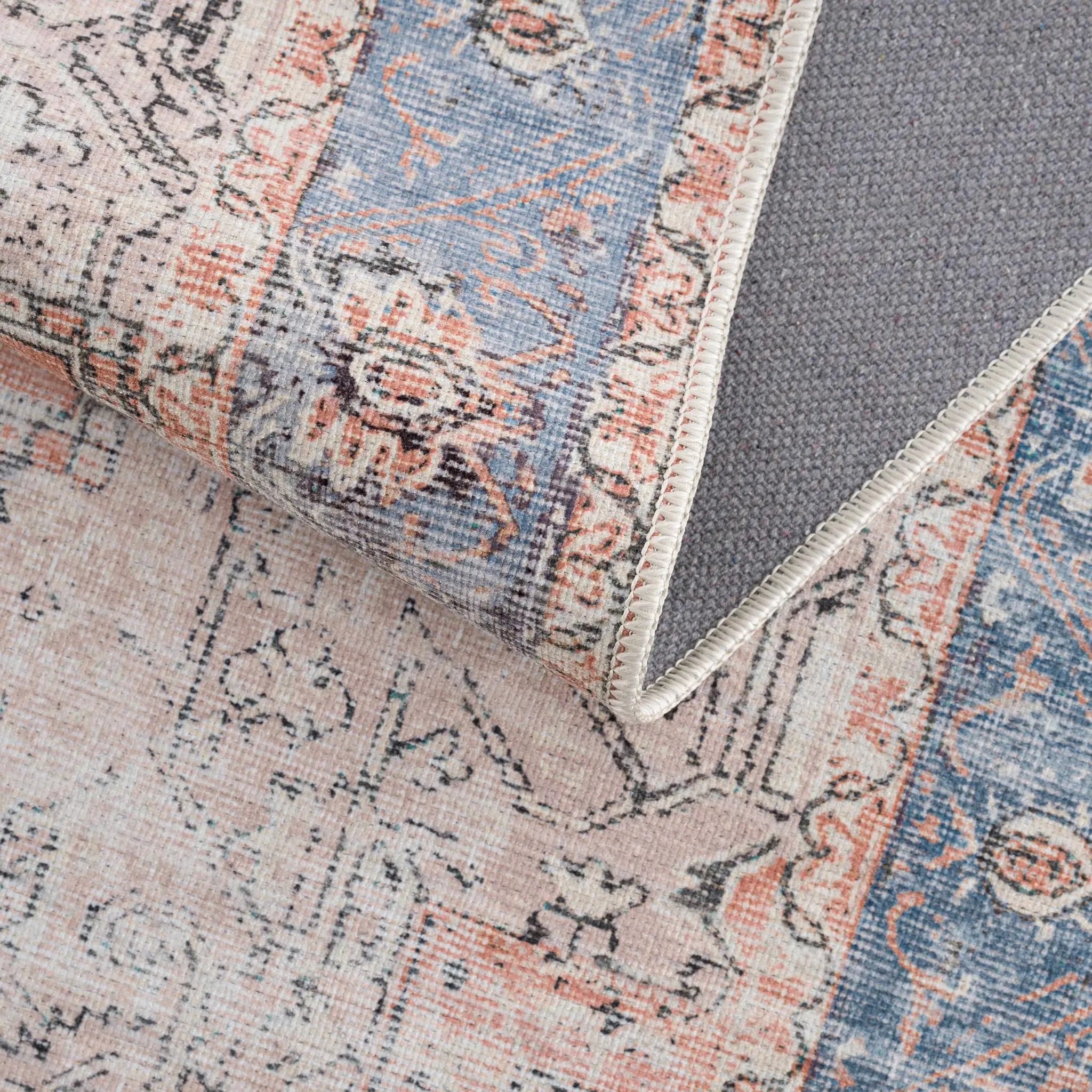 Rosman Distressed Washable Area Rug by Boutique Rugs