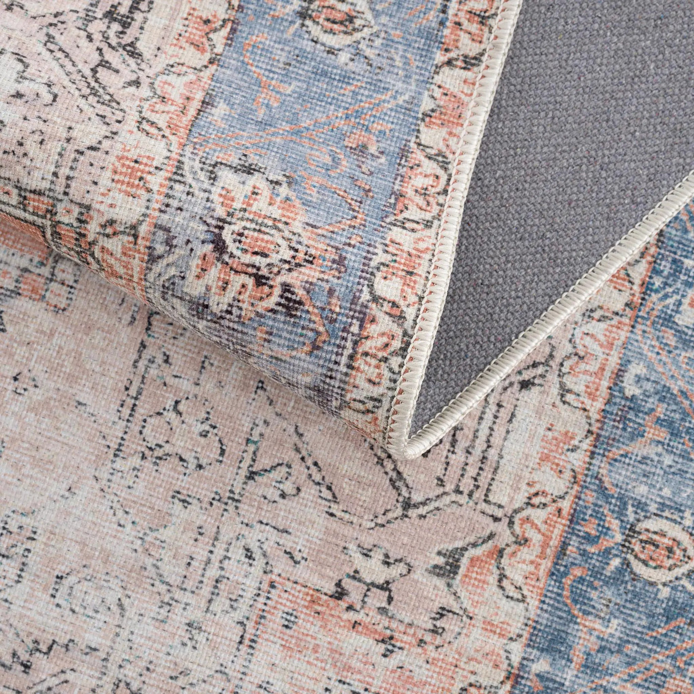 Rosman Distressed Washable Area Rug by Boutique Rugs