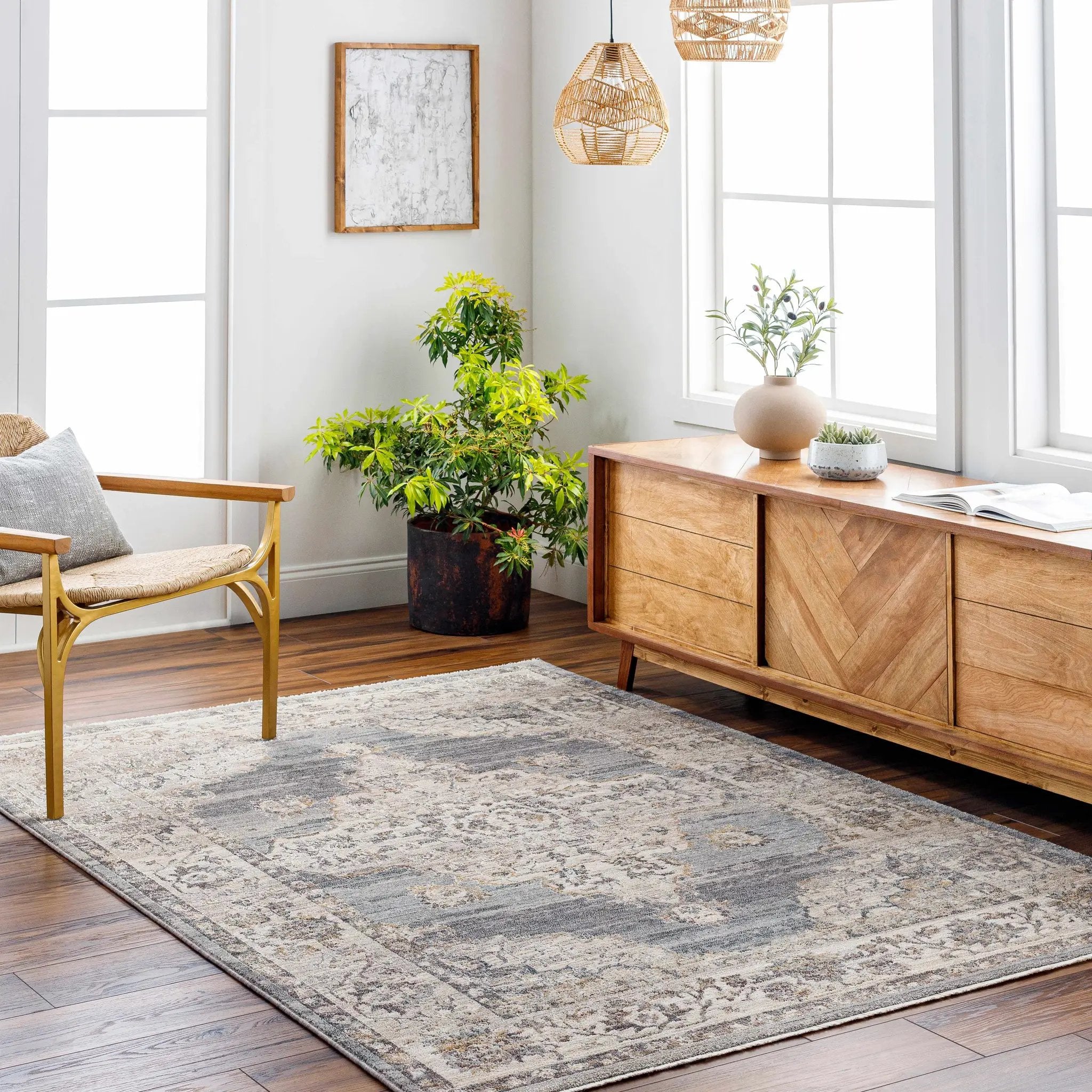 Crea Gray Zola Area Rug - Clearance by Boutique Rugs