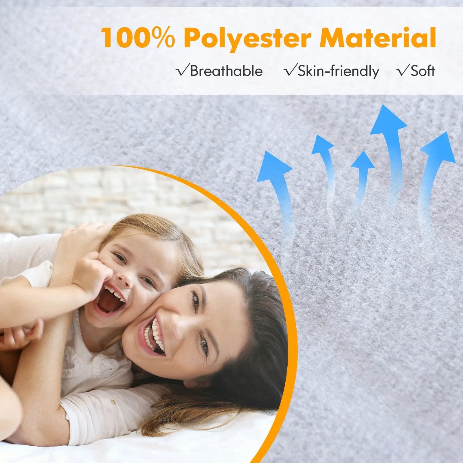 Safe Electric Heated Mattress Pad with 4 Size 8 Temperature 10-Hour Timer-Queen size by DirectDeals