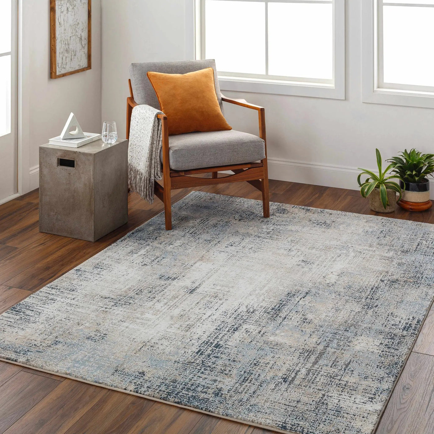 Ervin Blue Area Rug by Boutique Rugs