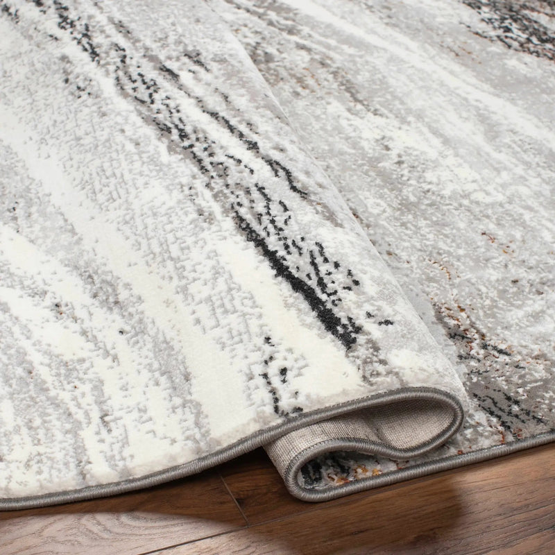 Glain Gray & Brown Marble Area Rug - Clearance by Boutique Rugs