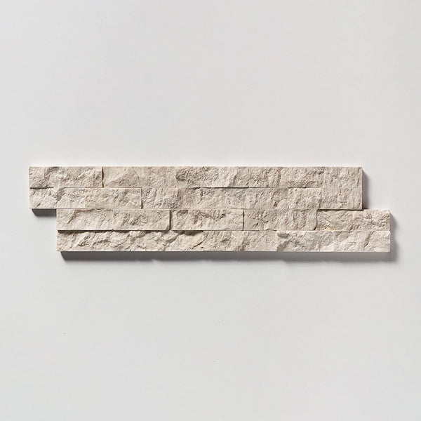 Sahara Beige Rock Face 2x6 Marble Mosaics 12x14